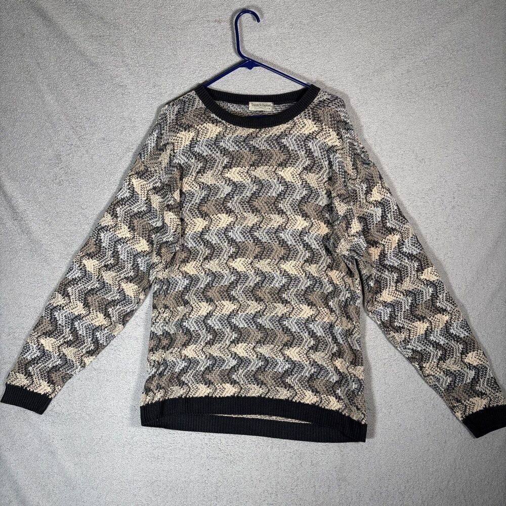 Vintage Tricots St. Raphael Sweater Men's Size‎ M Loose Knit Union Made